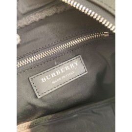 Burberry Black Printed Messenger Bag For Men