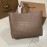 Burberry Apricot Embossed Shopping Bag