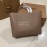 Burberry Apricot Embossed Shopping Bag