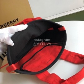 Burberry Red New Cotton Tote Bag