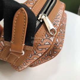 Burberry Orange Nylon Printed Messenger Bag