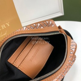 Burberry Orange Nylon Printed Messenger Bag