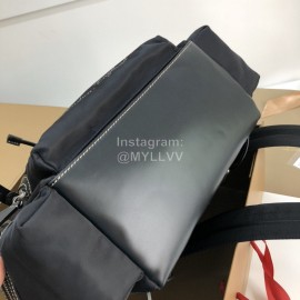 Burberry Black Canvas Military Backpack