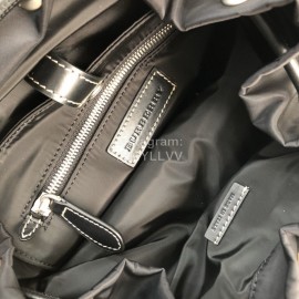 Burberry Black Canvas Military Backpack