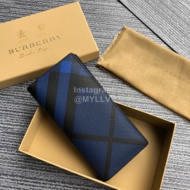 Burberry Blue Stripe Long Wallet