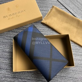 Burberry Blue Stripe Long Wallet