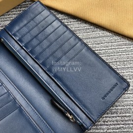 Burberry Blue Stripe Long Wallet