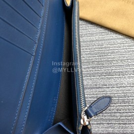 Burberry Blue Stripe Long Wallet
