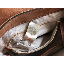 Burberry Cotton Plaid Leather Messenger Bag