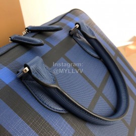 Burberry Blue Stripe Briefcase For Men