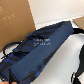 Burberry Blue Stripe Briefcase For Men