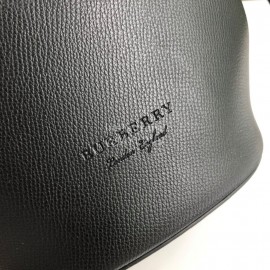 Burberry Black Leather Bucket Bag