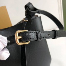 Burberry Black Leather Bucket Bag