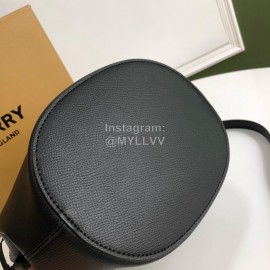 Burberry Black Leather Bucket Bag
