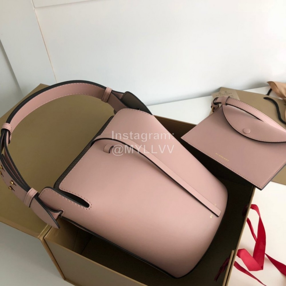 Burberry Pink Calfskin Bucket Bag