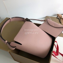 Burberry Pink Calfskin Bucket Bag