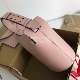 Burberry Pink Calfskin Bucket Bag