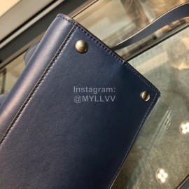 Burberry New Embossed Blue Tote Bag