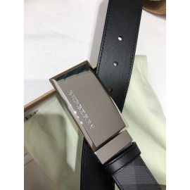 Burberry Fashion Black Leather Buckle 35mm Belts