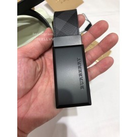 Burberry Fashion Black Leather Buckle 35mm Belts
