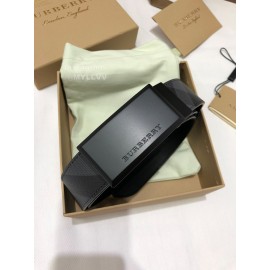 Burberry Fashion Black Leather Buckle 35mm Belts