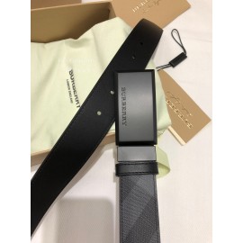 Burberry Fashion Black Leather Buckle 35mm Belts