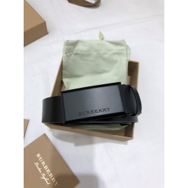 Burberry Fashion Black Leather 35mm Belts