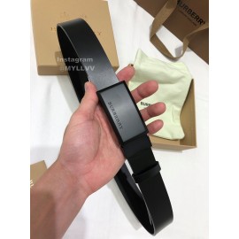 Burberry Fashion Black Leather 35mm Belts