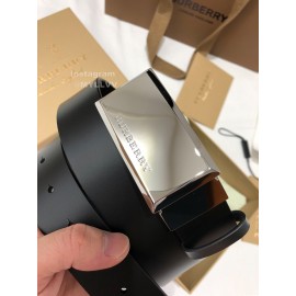 Burberry Fashion Black Leather 35mm Belts