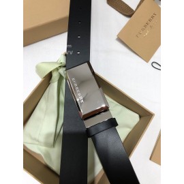 Burberry Fashion Black Leather 35mm Belts