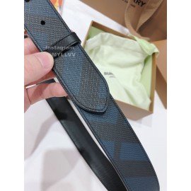 Burberry Fashion Black Leather Gold Buckle 35mm Belts