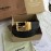 Burberry Embossed Leather Gold Needle Buckle 35mm Belts