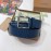 Burberry New Blue Leather Silver Needle Buckle 35mm Belts