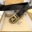 Burberry New Calf Gold Buckle 35mm Belts For Men