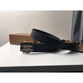 Burberry Black Calf Buckle 40mm New Belts 