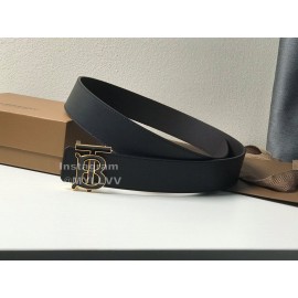 Burberry Black Calf Buckle 40mm New Belts 