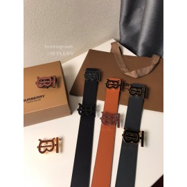 Burberry Black Calf Buckle 40mm New Belts 