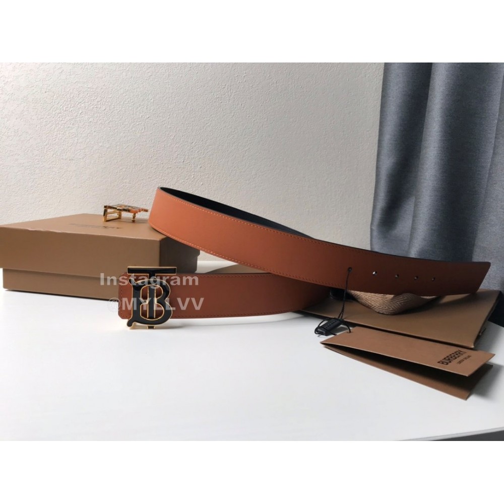 Burberry Brown Calf Buckle 40mm Fashion Belts 