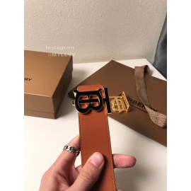 Burberry Brown Calf Buckle 40mm Fashion Belts 
