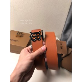 Burberry Brown Calf Buckle 40mm Fashion Belts 