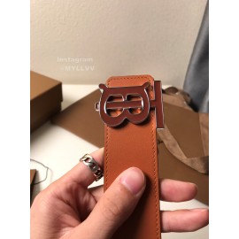 Burberry Brown Calf 40mm Fashion Belts 
