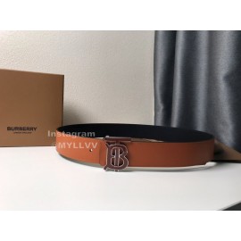 Burberry Brown Calf 40mm Fashion Belts 