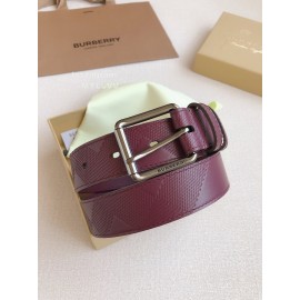Burberry Purple Leather Needle Buckle 35mm Belts