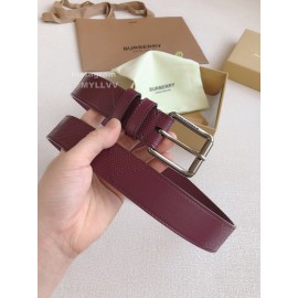 Burberry Purple Leather Needle Buckle 35mm Belts