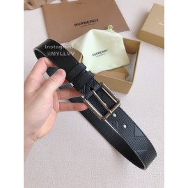Burberry Black Leather Needle Buckle 35mm Belts
