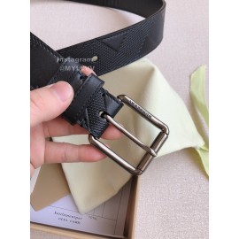 Burberry Black Leather Needle Buckle 35mm Belts