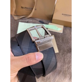 Burberry Fashion Leather Silver Needle Buckle 35mm Belts