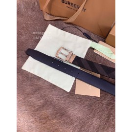 Burberry Fashion Leather Silver Needle Buckle 35mm Belts