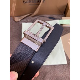 Burberry Fashion Leather Silver Needle Buckle 35mm Belts