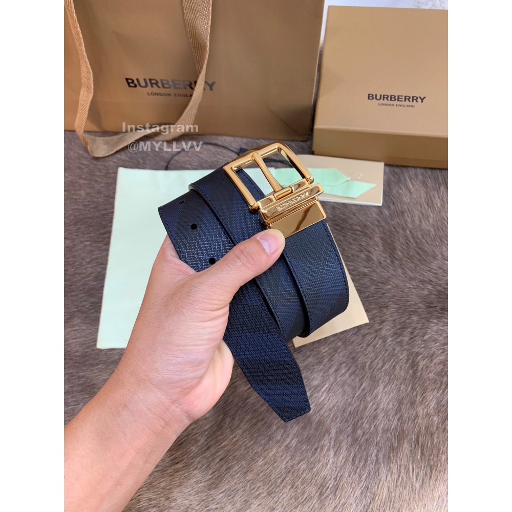 Burberry New Leather Gold Needle Buckle 35mm Belts